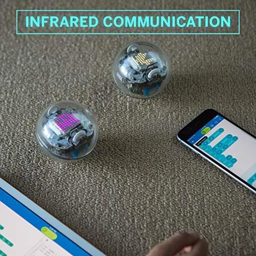 Sphero Smart žaislas Bolt Wi-Fi, Bluetooth, Sphero Bolt - išmanus žaislas išmokti koduoti žaidžiant., iOS ir Android, Baterijos garantija 6 mėn.
