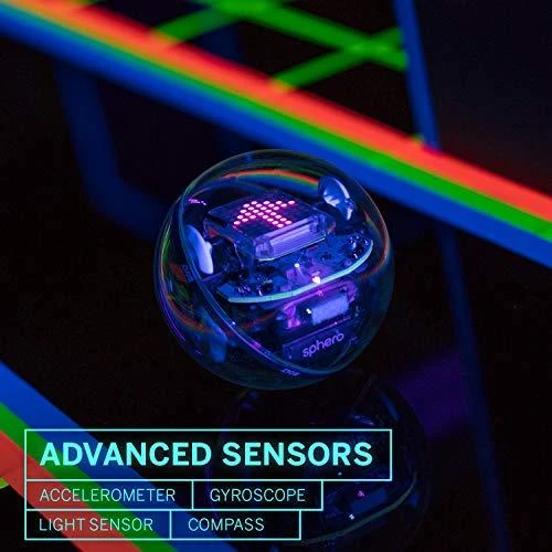 Sphero Smart žaislas Bolt Wi-Fi, Bluetooth, Sphero Bolt - išmanus žaislas išmokti koduoti žaidžiant., iOS ir Android, Baterijos garantija 6 mėn.