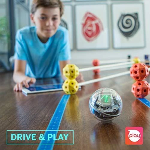Sphero Smart žaislas Bolt Wi-Fi, Bluetooth, Sphero Bolt - išmanus žaislas išmokti koduoti žaidžiant., iOS ir Android, Baterijos garantija 6 mėn.