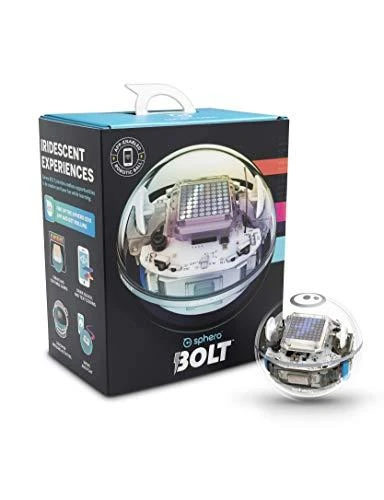 Sphero Smart žaislas Bolt Wi-Fi, Bluetooth, Sphero Bolt - išmanus žaislas išmokti koduoti žaidžiant., iOS ir Android, Baterijos garantija 6 mėn.