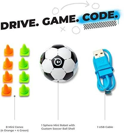 Sphero Mini Soccer | Football App-Enabled Robot M001SRW Baltas/ juodas