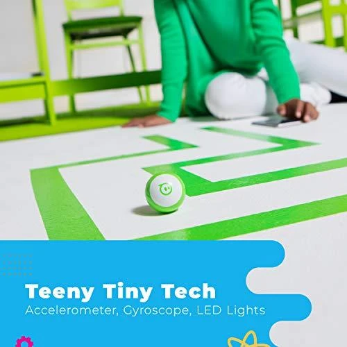„Sphero Mini“ robotas kamuolys – robotas Žalias/ baltas, plastikinis, ne