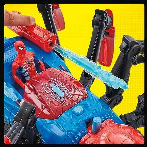 Hasbro Spiderman ropojantis ir vandenį purškiantis voras su Spiderman figūrėle, F7845