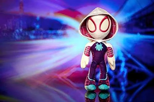 Mattel Spiderman Ghost Spider talismanas pliušinė žvakė tamsoje 25 cm Marvel