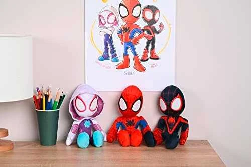 Mattel Spiderman Ghost Spider talismanas pliušinė žvakė tamsoje 25 cm Marvel
