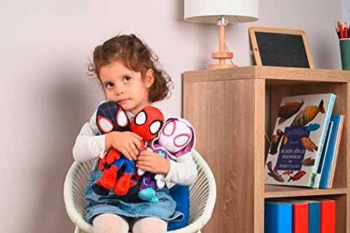 Mattel Spiderman Ghost Spider talismanas pliušinė žvakė tamsoje 25 cm Marvel