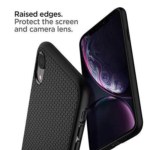 Dėklas Spigen Liquid Air, juodos spalvos – Apple iPhone XR