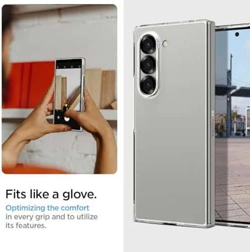 Spigen Airskin – dėklas skirtas Samsung Galaxy Z Fold 6 Crystal Clear