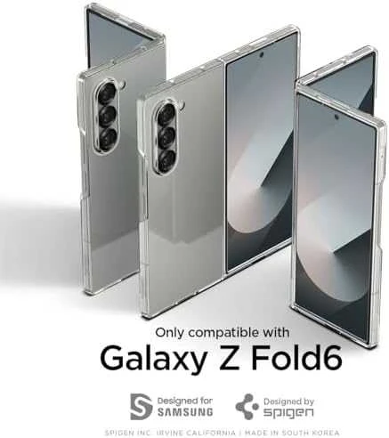 Spigen Airskin – dėklas skirtas Samsung Galaxy Z Fold 6 Crystal Clear
