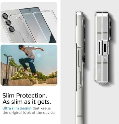 Spigen Airskin – dėklas skirtas Samsung Galaxy Z Fold 6 Crystal Clear