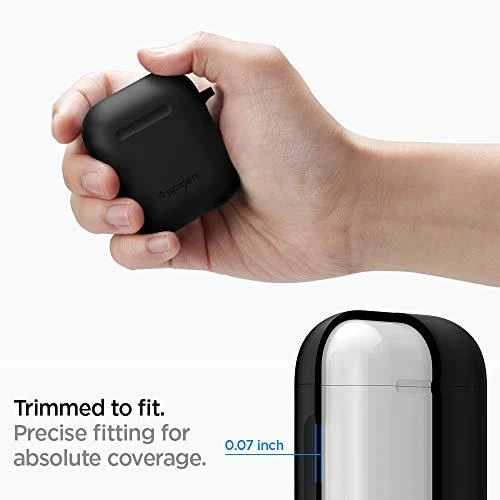 Spigen silikoninis dėklas, juodos spalvos – AirPods 1/2019
