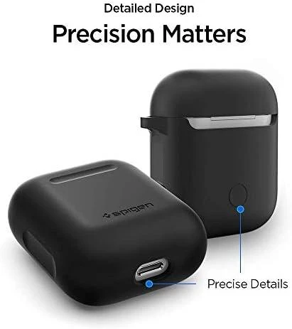 Spigen silikoninis dėklas, juodos spalvos – AirPods 1/2019