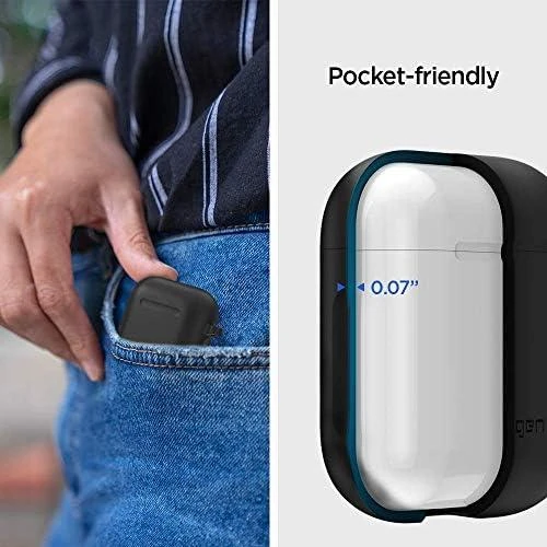 Spigen silikoninis dėklas, juodos spalvos – AirPods 1/2019