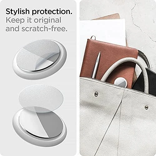 „Spigen AirSkin Shield HD“ 4 vnt. pakuotė, skaidri – „Apple AirTag“