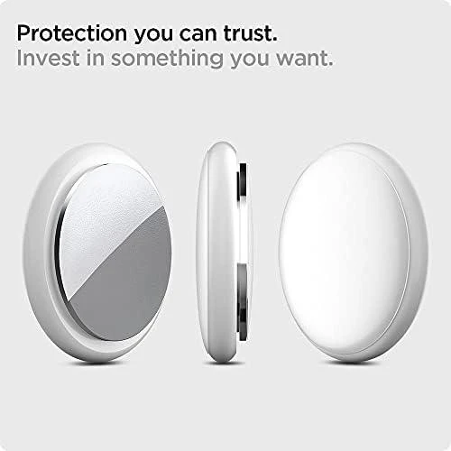 „Spigen AirSkin Shield HD“ 4 vnt. pakuotė, skaidri – „Apple AirTag“