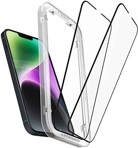 SPIGEN ALM GLASS FC 2-PACK IPHONE 13/13 PRO Juodas