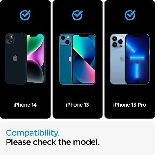 SPIGEN ALM GLASS FC 2-PACK IPHONE 13/13 PRO Juodas