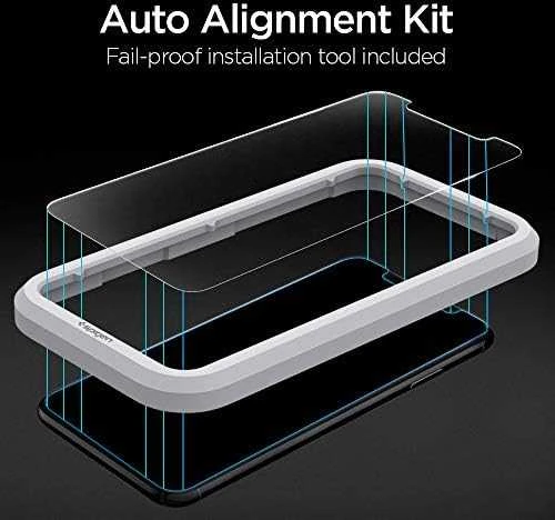 Spigen grūdintas stiklas Alm Glas.TR Slim 2 vnt., skirtas iPhone 11
