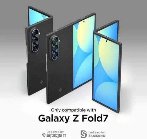 Dėklas Spigen Airskin Aramid Galaxy Z Fold 7 juoda