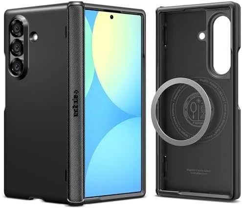 Dėklas Spigen Slim Armor Pro Mag MagSafe Galaxy Z Fold 7 juodas