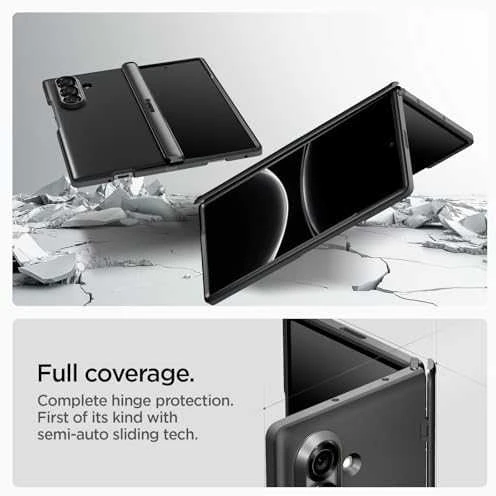 Dėklas Spigen Slim Armor Pro Mag MagSafe Galaxy Z Fold 7 juodas