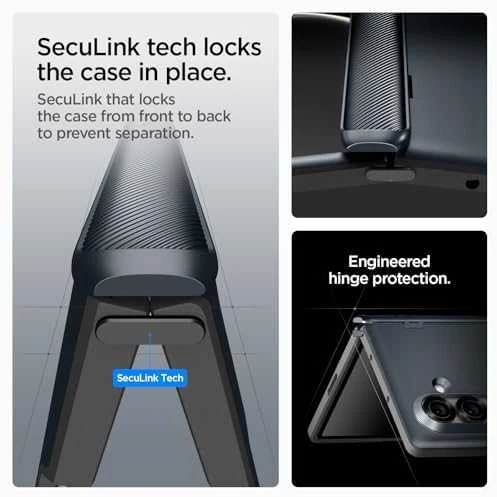 Dėklas Spigen Slim Armor Pro Mag MagSafe Galaxy Z Fold 7 juodas