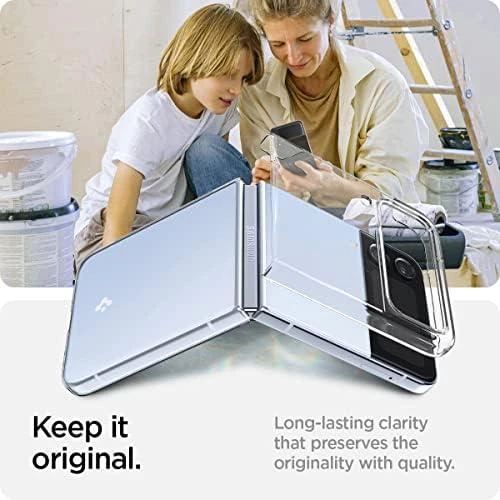 Dėklas SPIGEN AIRSKIN GALAXY Z FLIP 4 CRYSTAL CLEAR