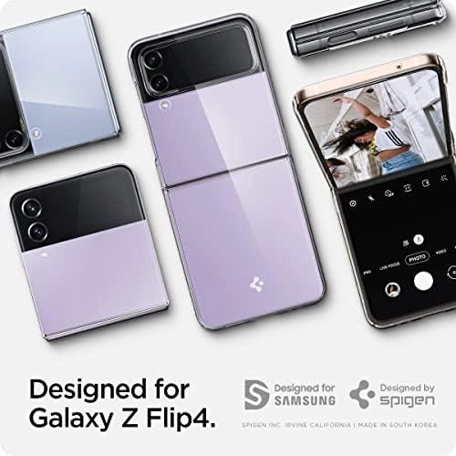 Dėklas SPIGEN AIRSKIN GALAXY Z FLIP 4 CRYSTAL CLEAR