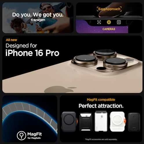 Spigen Ultra Hybrid Mag MagSafe Apple iPhone 16 Pro – dėklas telefonui juodos spalvos