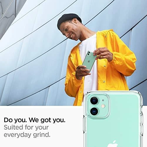 Dėklas Spigen Liquid Crystal, skaidrus – Apple iPhone 11