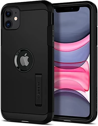 Spigen dėklas Tough Armour, skirtas iPhone 11 juodas