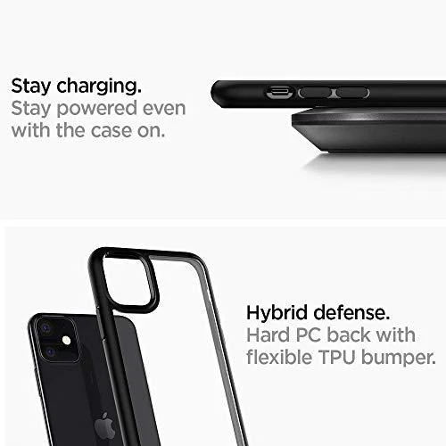 Spigen Ultra Hybrid dėklas skirtas Apple iPhone 11, spalva - Matte Black