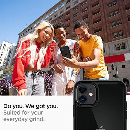 Spigen Ultra Hybrid dėklas skirtas Apple iPhone 11, spalva - Matte Black