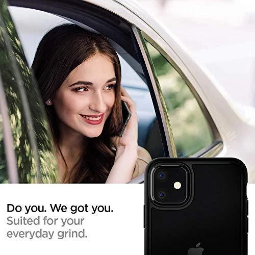 Spigen Ultra Hybrid dėklas skirtas Apple iPhone 11, spalva - Matte Black