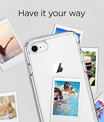 Spigen Ultra Hybrid dėklas skirtas Apple iPhone 7 / 8 / SE (2022/2020), spalva - Crystal Clear
