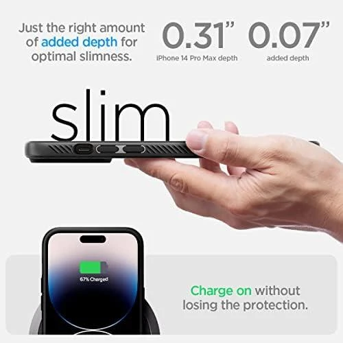 Dėklas SPIGEN LIQUID AIR IPHONE 14 PRO MAX MATTE Juodas