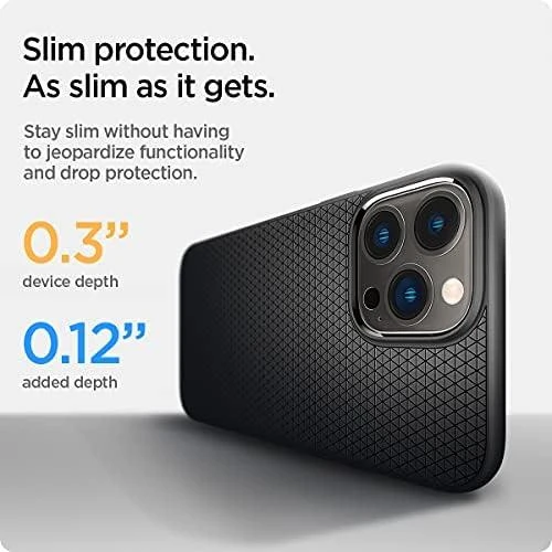 Spigen Liquid Air dėklas skirtas Apple iPhone 13 Pro, spalva - Matte Black