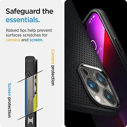 Spigen Liquid Air dėklas skirtas Apple iPhone 13 Pro Max, spalva - Matte Black