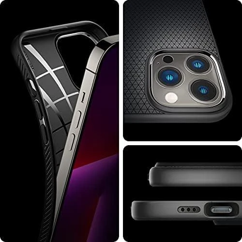 Spigen Liquid Air dėklas skirtas Apple iPhone 13 Pro Max, spalva - Matte Black