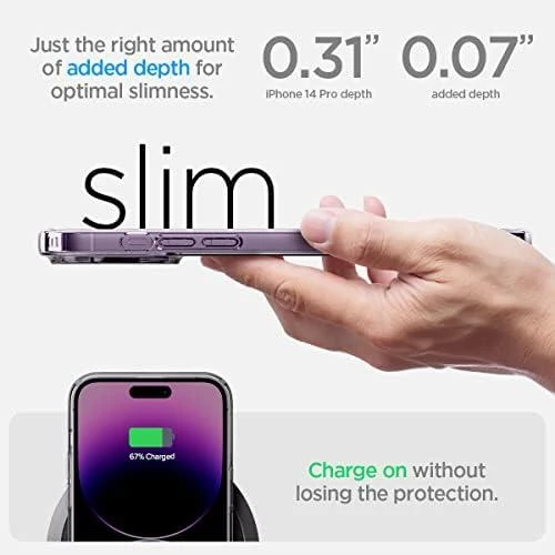 Dėklas SPIGEN LIQUID CRYSTAL IPHONE 14 PRO CRYSTAL CLEAR