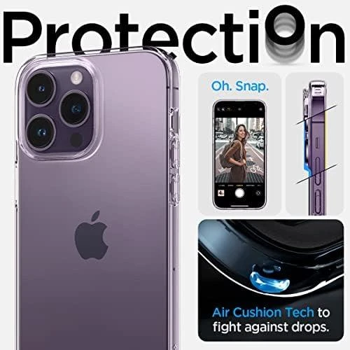 Dėklas SPIGEN LIQUID CRYSTAL IPHONE 14 PRO CRYSTAL CLEAR