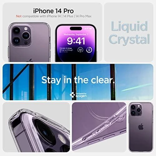 Dėklas SPIGEN LIQUID CRYSTAL IPHONE 14 PRO CRYSTAL CLEAR