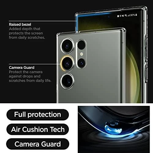Spigen Liquid Crystal dėklas skirtas Samsung Galaxy S23 Ultra, spalva - Crystal Clear