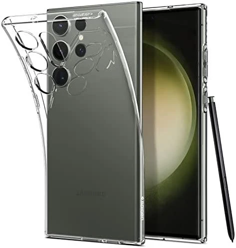 Spigen Liquid Crystal dėklas skirtas Samsung Galaxy S23 Ultra, spalva - Crystal Clear