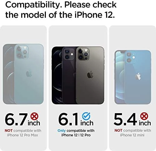 Spigen Mag Armor dėklas, skirtas iPhone 12 / 12 Pro matinės juodos spalvos