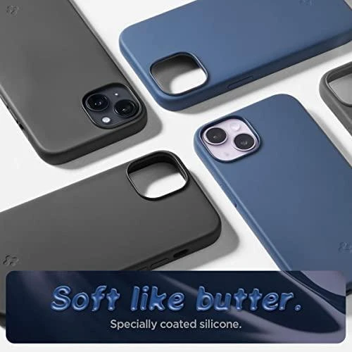 Spigen Silicone Fit Mag MagSafe Apple iPhone 14 Plus dėklas telefonui mėlynos spalvos