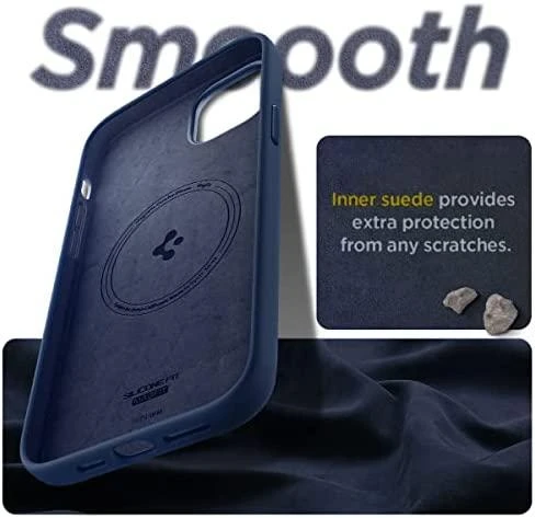 Spigen Silicone Fit Mag MagSafe Apple iPhone 14 Plus dėklas telefonui mėlynos spalvos