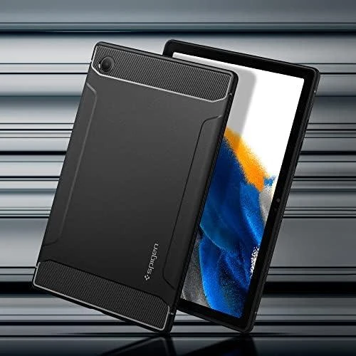 Spigen RUGGED ARMOR GALAXY TAB A8 10.5 X200/X205 MATTE Juodas (Juodas)