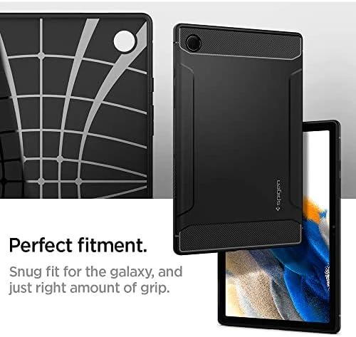 Spigen RUGGED ARMOR GALAXY TAB A8 10.5 X200/X205 MATTE Juodas (Juodas)