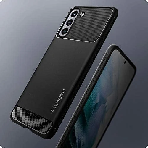 Spigen Rugged Armor dėklas skirtas Samsung Galaxy S21, spalva - Matte Black